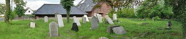 Panoramiczny widok cmentarza �ydowskiego w Gogolinie