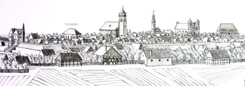 Leszno na rycinie z przełomu XVII i XVIII w.