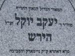 Gr�b rabina Jakowa Jokila Hirsza syna Mordechaja Zewa Wolfa