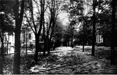 przedwojenne zdj�cie ul. 3 Maja - z prawej strony prawdopodobnie dom przedpogrzebowy