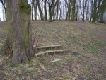 Sztum - schody na terenie cmentarza 