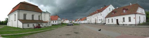 panoramiczny widok �ydowskiej dzielnicy Kaczorowo